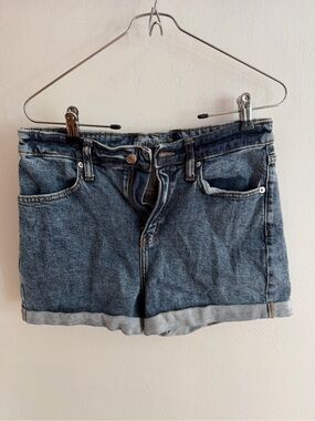 wild fable Dark Blue Rolled-Hem Denim Shorts